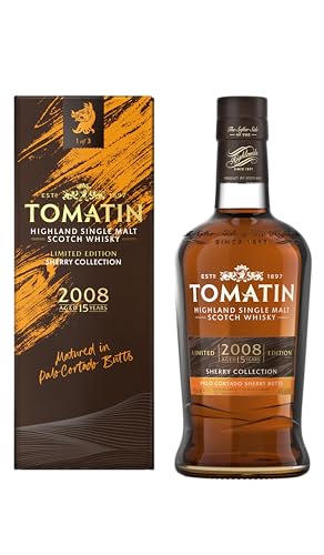 Tomatin Single Malt Whisky ''Sherry Edition'' 15 Years Old Palo Cortado 70CL