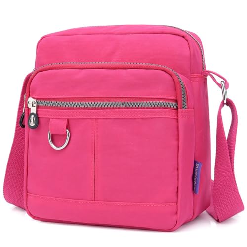 Image of Crossbody Bag Purse For Women Nylon Waterproof Shoulder Handbags Casual Travel Messenger Bag Lightweight Pocketbooks