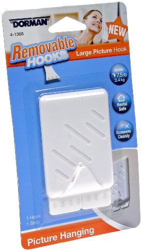 Image of Dorman Products 4-1368 Large Adhesive & Removable Hook (1 Pack)