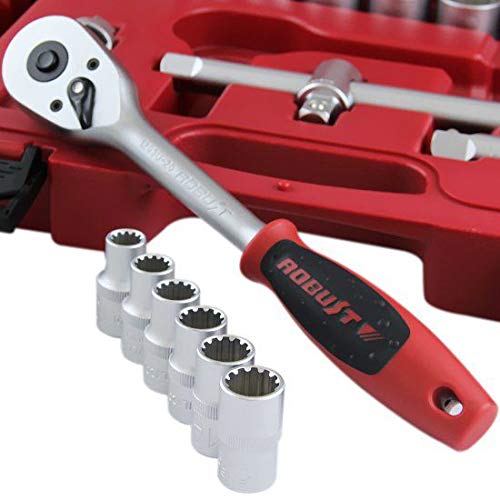Jogo de Soquetes Multi-lock 1/2 Pol. C/ 22 Peças ROBUST ML120