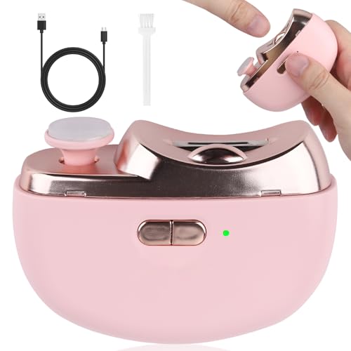 CCMADE 2025 Upgraded Electric Nail Clipper, 3 in 1 Automatic Nail Trimmer and Polisher with LED Light & Clip Storage,USB Rechargeable - 2 Speeds Electric Nail File for Baby, Adults, Seniors