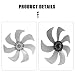 Imagen de DOITOOL Ventilador de plástico universal con 7 hojas