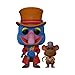 Funko Pop! & Buddy: Disney Holiday - The Muppet Christmas Carol, Gonzo as Charles Dickens with Rizzo (Flocked), Amazon Exclusive