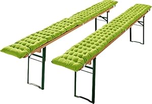 REDBEST Bierbank-Auflage 2er-Pack apfelgrün