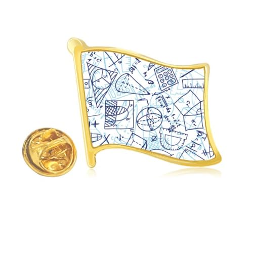 Pin's calculatrice dorée pour accessoiriser un look de bureau