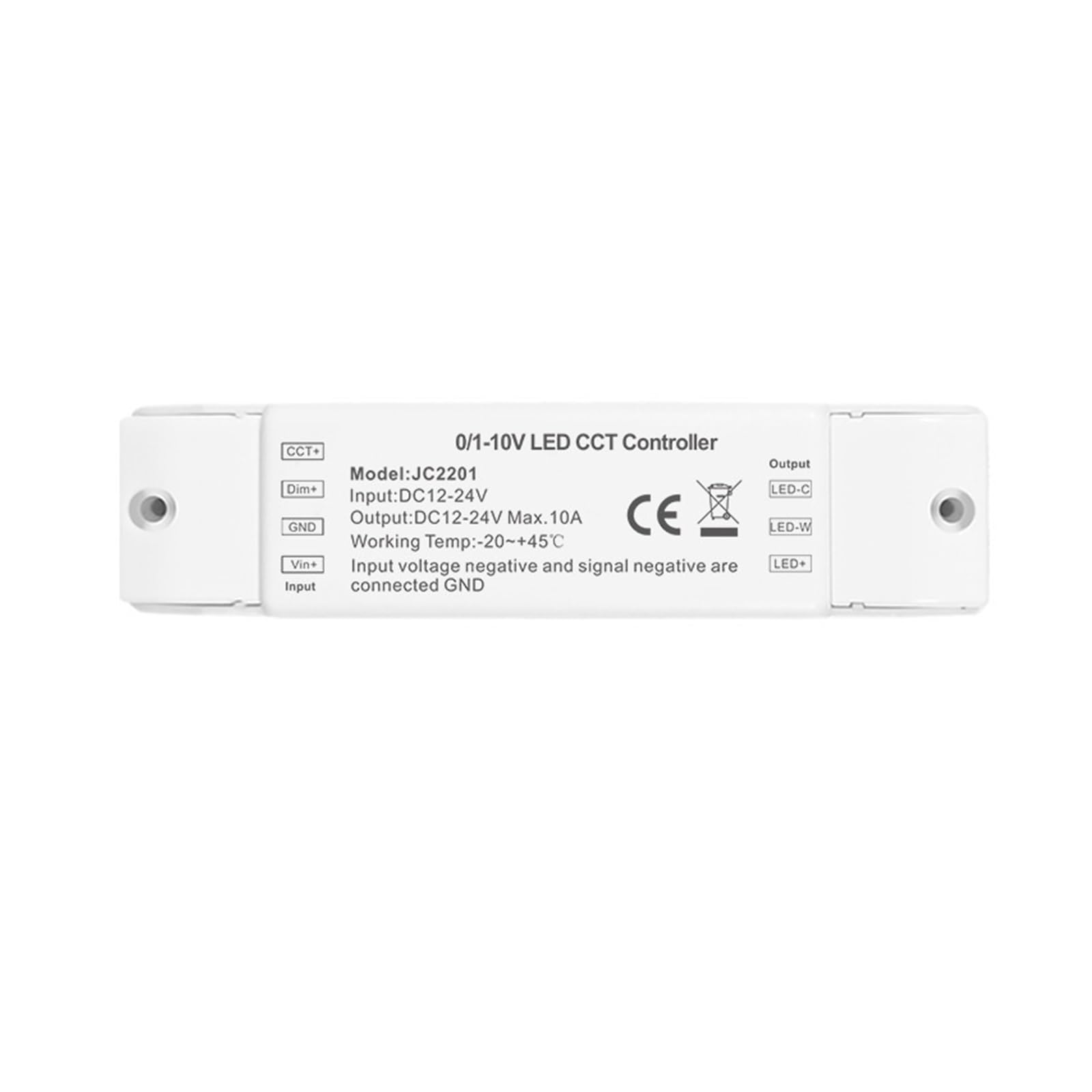Contrôleur de bande lumineuse LED tension constante gradation 0-10V DC12-24V 240W