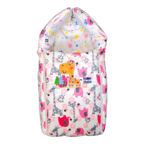 Image of Mee Mee 3 in 1 Baby Bed, Sleeping Bag & Carry Nest, Koala Bear Embroidery, Shearing Finish & Cotton Soft from Inside, Machine Washable & Portable Bassinet, 0M+, Pink