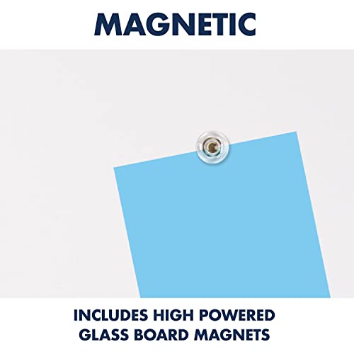 Quartet Whiteboard, Glass Dry Erase Board, Magnetic, 28" X 50", Invisamount Vertical Frameless Mounting, Removable Tray, 1 Dry Erase Marker And 2 Glass Board Magnets (Q012850Imw) #TOP6