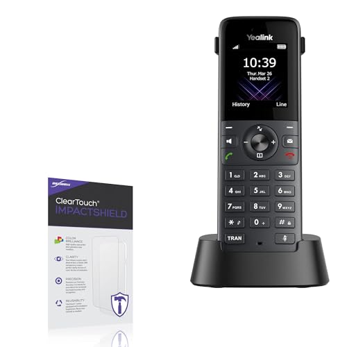 BoxWave Screen Protector Compatible with Yealink W73H - ClearTouch ImpactShield (2-Pack), Impenetrable Screen Protector Flexible Film