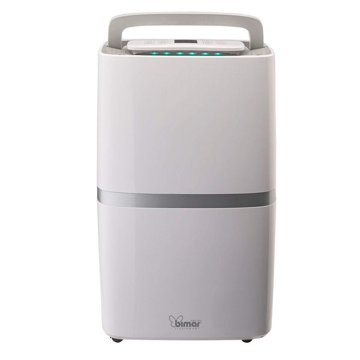 Bimar DEU322 Deumidificatore ambiente casa capacità 20 litri/24h, Compressore con Refrigerante R290, Controllo Funzioni Tramite WiFi, Controllo vocale, portatile