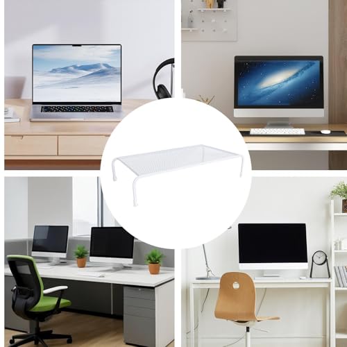 Soporte de computadora portátil de hierro organizador de teclado e impresora 4