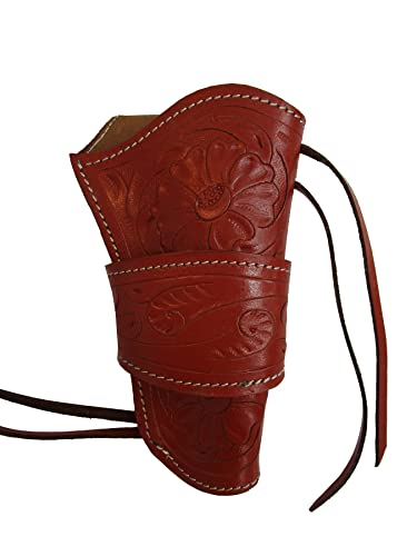 Leather Holster Gun Case Single Action Revolver Cover Tooled Cowboy Western #TOP1