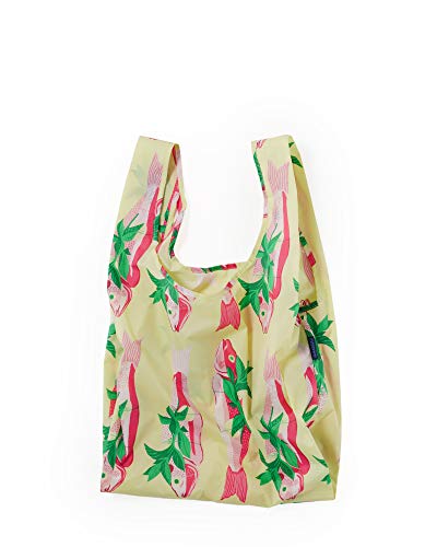 BAGGU Standard Reusable Shopping Bag, Ripstop Nylon Grocery Tote or Lunch Bag