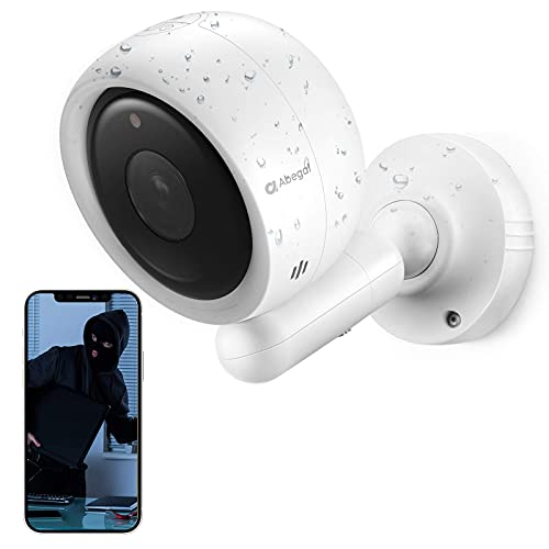 Security Camera Outdoor, Color Night Vision 163°1080P Wireless Camera for Home Security, Rechargeable Battery WiFi Security Camera with Click to Call, Motion Detection, AI Human Recognition