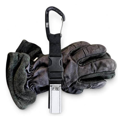 Carabiner Fire Glove Strap - Premium Heavy Duty Glove Holder - Made in USA