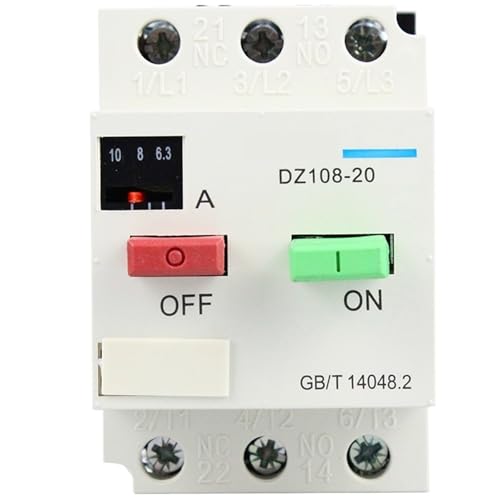 Interrupteur de protection moteur triphasé 3P disjoncteur DZ108-20/211 380V