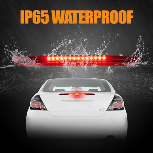 Image of Third 3rd Brake Light LED for 2005-2010 Scion tC, High Mount Rear Brake Lights Assembly for 05-10 Scion tC, Waterproof Center Cab Lamp Stop Light (Red)