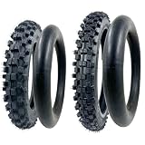 Risetosun 90/100-14 3.00-14 70/100-17 2.75-17 Tire and Inner Tube for 110cc 125cc KLX125 KLX140 KX85 TTR...