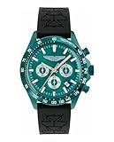 Aston Martin SPT Collection Luxury Mens Watch Timepieces with a Black Strap Featuring a Green Case and Dial