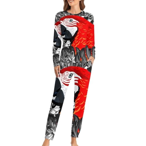 Pyjama femme perroquet rouge une promesse de douceur et de nuits sereines en sleepwear