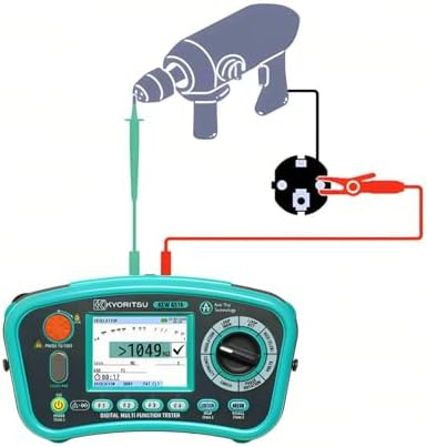 Japan Quality KYORITSU Multi Function Tester KEW 6516 6516BT 12 in 1 Loop RCD Earth Insulation Continuity Phase Rotation Volts SPD PAT PSC PFC Frequency Testing Functions(6516)