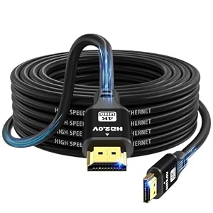 charlore HDMI Kabel 12m (HDMI 2.0, 18 Gbit/s) 4K@60Hz Ultra High Speed Anschluss, kompatibel mit Blu-Ray, TV, Playstation, Projektor, PS3, PS5, PC, HDTV, Laptop