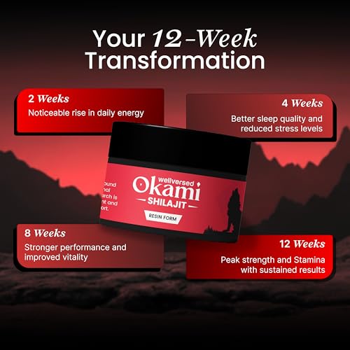 Wellversed Okami Himalayan Shilajit/Shilajeet Resin - 20g Authentic Himalayan Resin Rich In Fulvic Acid | Boosts Energy, Strength & Vitality | Supports Men’s Wellness & Performance | Shilajit For Men