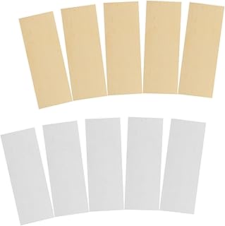 Angoily 5 Pairs Zinc Sheet Copper Sheet DIY Kits Copper Zinc Electrode Strips Set Zinc Copper Strip Zinc Electroplating Sheet Zinc Anode Sheet DIY Fruit Battery Kit Zinc Strip Self Made