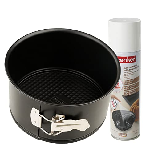 Zenker Set Repostería Molde Baking Special Countries para Hornear Panettone y Tartas Altas, incluye 1 Bote de Spray Engrasar Moldes sin Papel de Hornear, 200 ml.