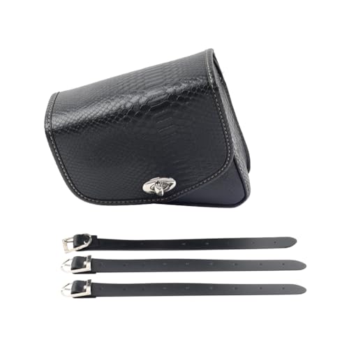 Alforja para motocicleta FESTEY tipo bolsa de almacenamiento lado izquierdo color negro para Harley Sportster XL883 y XL1200