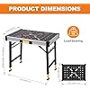 WORKESS Portable Workbench 1000Lbs Capacity 2026 Upgraded Adjustable 5 Level Height Heavy Duty Folding Work Table with 2 Quick Clamps, 4 Bench Dogs, 3 Tool Boxes for Garage Easy Storage
