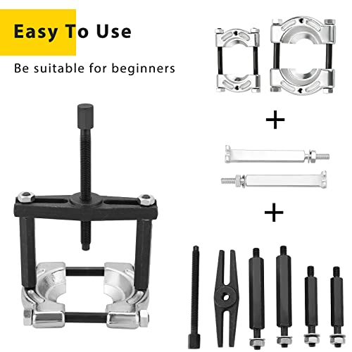 Acymner Bearing Separator Puller Set | 14Pcs Heavy Duty 5-Ton Capacity Bearing Puller Set, Wheel Hub Axle Puller Set, 2" And 3" Bearings Splitters Puller Kit #TOP4