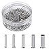 Produktbild FOCCTS Aderendhülsen Set 1900 Stück Rund Kabelschuhe Aderendhülsen Streudose Unisolierte 0,5/0,75/1,0/1,5/2,5mm² Sortiment Kabelhülsen Nahtlose Kabel für DIY elektrische Spleißen