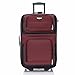 Travel Select Amsterdam 4-Piece Softside Expandable Rolling Luggage Set, Lightweight 2-Wheel Suitcases, Packing Cubes, Travel Tote, Durable Polyester Construction, Burgundy