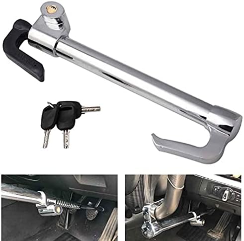 交換無料 ステアリングホイールロック盗難防止ロック装置ステアリングホイールロック車のステアリングホイール盗難防止ロックブレーキロック格納式ダブルフックカークラッチペダルロックカートラック用suvバンセキュリティ Www Rubberdev Gov Lk