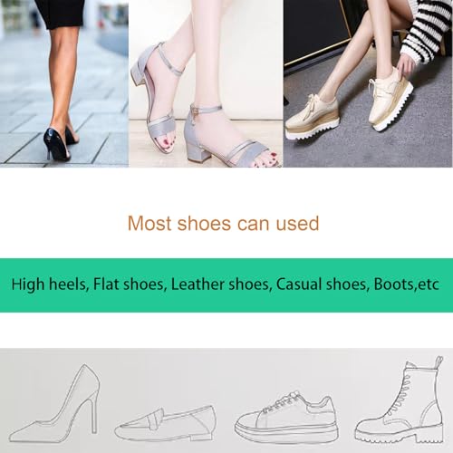 Image of Heel Pads Inserts Grips for Shoe Slipping, 4 Pairs,Filler Improved Shoe Fit and Comfort Heel Protectors, Heel Cushions, Shoe Inserts for Loose Shoes. (Beige, T-Shaped)