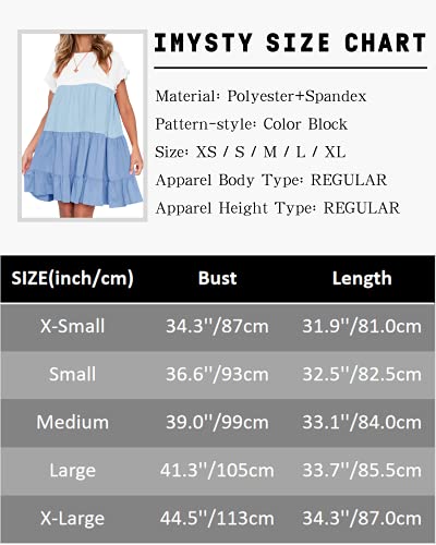 Image of Imysty Womens Boho Floral Ruffle Sleeve Babydoll Loose Flowy Casual Summer Pleated Mini Dress