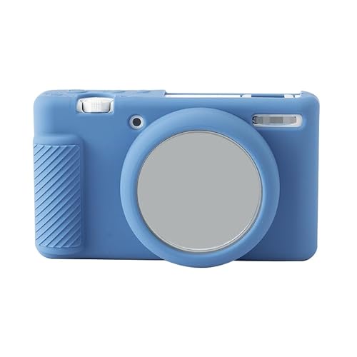 TRIPLE RIVER�EFor SONY VLOGCAM ZV-1F/ZV-1 II �f�W�^���J���� �P�[�X �J�o�[ �V���R���P�[�X/�J�o�[ �ϏՌ� �u�C���O�J�� ZV-1 II �\�t�g�P�[�X/�J�o�[ �V���v�� ������� ���^ �֗�(�u���[)