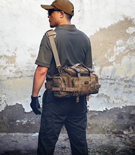 Shangri-La Tactical Range Bag Outdoor Sling Backpack Hiking Fanny Waist Pack #TOP6