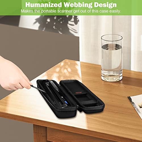 Sithon Hard Shell Travel Case For Epson Workforce Es-50 / Es-60W / Ds-30 / Ds-70 Document Scanner, Portable Storage Carrying Case With Hand Strap, Carabiner (Case Only) #TOP2