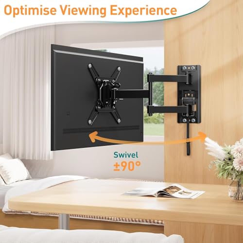 ELIVED RV TV-Halterung für Wohnmobile, Wohnwagen Arretierbare TV Halterung für die meisten 13-43 Zoll TVs, schwenk- und neigbar für Wohnwagen, Wohnmobile, LKWs. max VESA 200x200mm bis zu 15 KG – Bild 7