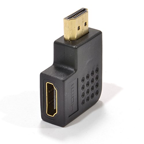 HDMI Horizontal 270 Grado Derecho ángulo Adaptador Enchufe A Clavija