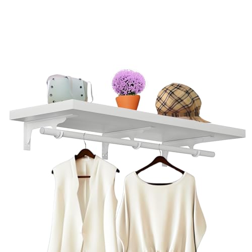 Obliqwin Coat Rack Wall Mount 11.8"x 47.2" Heavy Duty Stainless