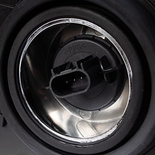 Image of TRQ Driver and Passenger Side Headlight Assembly Set Compatible with 08-10 Dodge Dakota Black Bezel 11 Ram Dakota Black Bezel