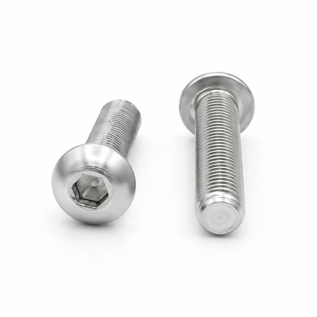 Viti a testa bombata con esagono incassato AISI 304 M8 x 20 mm 60 pezzi