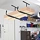 Sinoer Metall-Garagen-Deckenaufbewahrungshaken, an der Wand montierte Haken, Hochleistungs-Utility-Haken für Leiter, Fahrrad, Holz, Werkzeuge und andere sperrige Gegenstände (4er-Pack, schwarz)