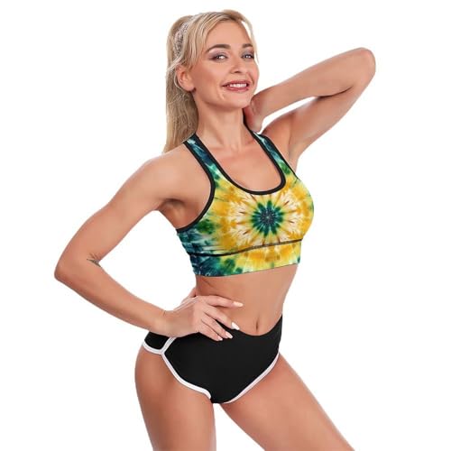 Women's Summer Racerback Yoga Bra Athletic Vest Outfit4