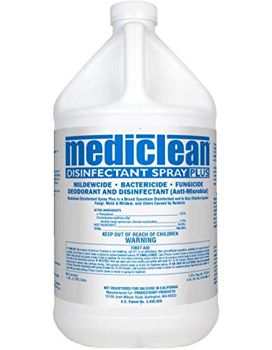 Mediclean Disinfectant Spray Plus (Case of 4 Gallons)