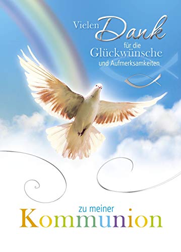 Preisvergleich Produktbild Danksagungskarte Kommunion - 5 Stück