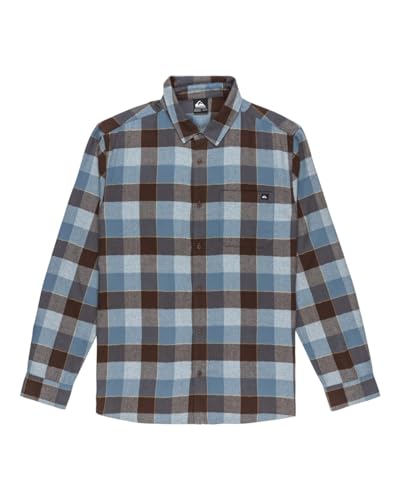 Quiksilver Motherfly Plaid - Camicia A Maniche Lunghe Da Uomo - Blue - 6
